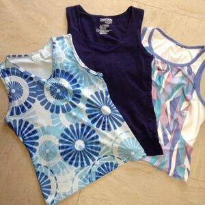 Three sleeveless tops